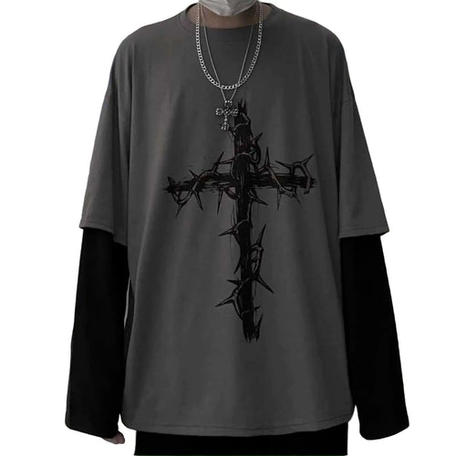 Cross Long Sleeve Top Tee XL