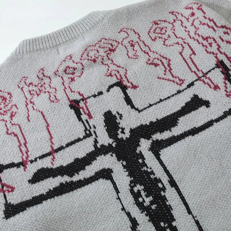 Cross Vintage Ripped Knit Sweaters